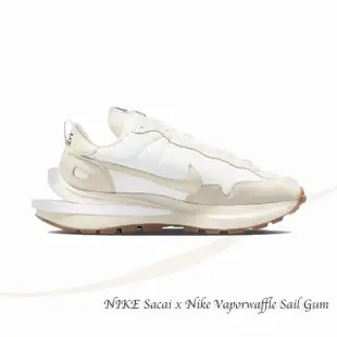 【NIKE 耐吉】聯名款 Sacai x Nike Vaporwaffle Sail Gum 白生膠 奶油白 解構鞋 女尺 女鞋 DD1875-100