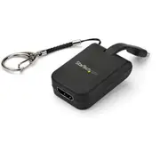 StarTech.com CDP2HDFC Portable USB C to HDMI Adapter - Quick-Connect Keychain - 4K 30Hz USB Type C Video Converter Easily Connect Your USB-C Device toa Monitor or Display While On-the-Go [CDP2HDFC]