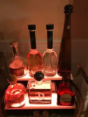 16" LED BAR SHELF, Two Step, Liquor Bottle Shelves, Bottle Display Shelving rack