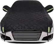 Car Cover Anti-Hail Compatible with Audi Q7, Anti-Hail Protection Cover Thickened Cotton with Reflective Strips(06)