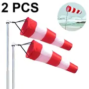 2pcs Outdoor Windsock Outdoor Luminous Weather Vane