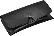 [LOGANZ] Leather Glasses Case Holder - Hard Shell Case Holder for Travel Sunglasses | Lightweight Travel Eyeglass Bag, Leather Storage Case Holder for Camping, Cycling
