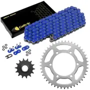 Blue O-Ring Drive Chain & Sprockets for Kawasaki EX250J Ninja 250R Se 2008-2012