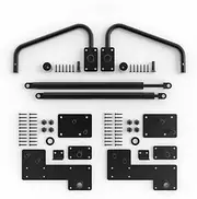 Arti-Life Queen Murphy Bed Hardware Kit for Guestroom Folding Bed DIY, Two Air Rod Kit for Adjustable Queen Murphy Bed Frame,Vertical and Easy to Pull Down & Fold Back, Alloy Steel with Matte Black