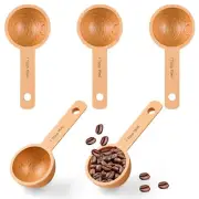 5 Pieces 15ml Coffee Scoops Wooden Measuring Spoons 1 Tablespoon Coffee Scoop...