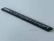 BMW COMPETITION PACK SATIN BLACK 98MM REAR BOOT BACK BADGE M2 M3 M4 M5 M6 M8