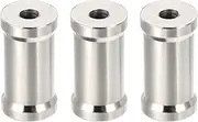 uxcell Camera Spigot Screws Converter 1/4" to 3/8" Female to Female, 3 Pack Tripod Screw Adapters Spigot Stud for Light Stand Hot Shoe Cold Shoe Adapter Ball Head Flash, Black