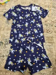 New Genuine Size 4 Bluey Short Sleeve & Shorts Pyjama PJ Set Kids