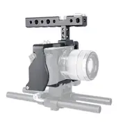 Camera Cage Stabilizer With Handle - Black for For Sony A6000 / A6300 / A6500 / A6400