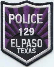 EL PASO TEXAS Purple Background POLICE PATCH