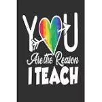 YOU ARE THE REASON I TEACH: GREAT FOR TEACHER THANK YOU/APPRECIATION/RETIREMENT/YEAR END GIFT V 3.0
