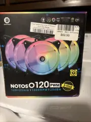 *MISS ACC* Notos Fan 120 PWM RGB Case Fan, BLACK, 5-Pack