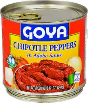 Goya Pepper Chiles Chipotle in Adobo Sauce, 12 Ounce -- 12 per case.