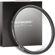 Walking Way 82MM White Mist Diffusion Filter - Soft Focus Circular Lens Filter - Dreamy Fog Effect Softening Camera Diffuser for Digital DSLR Camera(Light-Soft 1, 82MM)