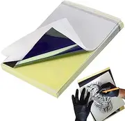 WZPB Tattoo Transfer Paper - Tattoo Stencil Paper 50 Sheets Tattoo Thermal Paper, DIY Tattoo Tracing Paper for Tattoo Transfer Kit, A4 Size