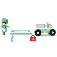 在飛比找蝦皮商城優惠-J'adore救護車木玩禮盒組 ToysRUs玩具反斗城