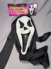fearsome faces Scream Mask 1997 Fun World Vintage New With Tags