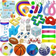 Sensory Toys Set 41 Pack, Stress Relief Fidget Hand Toys for Adults and Kids Au