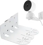 Adhesive Metal Wall Mount Compatible with Google Nest Cam Indoor/Outdoor Security Camera (Battery, Wired) 2nd Generation, VHB Stick On Mounting Bracket,No Drilling