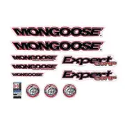 Mongoose - 1996 Expert Comp - for chrome frame Decal set - old school bmx