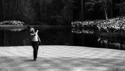Golf The Masters Jack Nicklaus victorious on green during Friday p- Old Photo