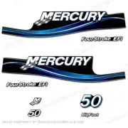 Fits Mercury 50hp Four Stroke EFI Decals (Blue) - 2005