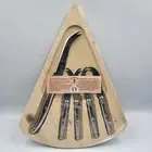 NEW AUTHENTIC LAGUIOLE JEAN DUBOST CHEESE BOARD WITH 5 SILVER COLOR KNIVES SET