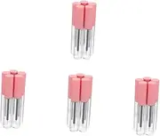 minkissy 4sets Bottled Makeup Container Pink Lip Gloss Spool with Tubes Eyeliner Tube Eyeliner Vials Bottle Empty Tube Eyelash Extension Liquid Bottle Lash Brush Tubes Plastic 5pcs*4