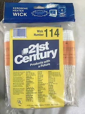 21st Century Model 114 Fiberglass Kerosene Heater Wick New In Package