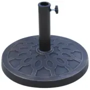 Huluwat Patio Umbrella Base 17.75" Bronze Steel 28.6Lbs w/ Decorative Pattern