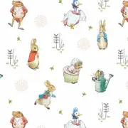 Dollhouse Miniature Wallpaper 1:12 Peter Rabbit Baby Wallpaper Nursery Jemima