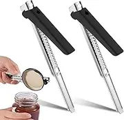 2Pcs 2024 New Stainless Steel Can Opener Adjustable Can Opener Hand Jar Opener Can Lid Lifter Bottle Opener Kitchen Gadget Jar Openers for Arthritis Hands Jar Opener Bottle Openers for Seniors