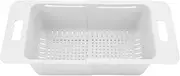 Deep Adjustable Storage Organizer, Adjustable Chest Freezer Basket, Bin Divider Expandable with Handle for Kitchen, Deep Freezer Organizer Bin, Chest Freezer Divider (White)