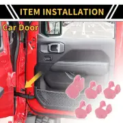 Door Limiting Cover Trim for Jeep Wrangler JL JLU 2018-2024 Pink