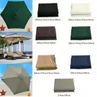 Outdoor Umbrella Canopy Cloth Accessory 9ft/10ft Sunshade Table Umbrella Cover