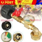 1Lb To 20Lb Tank Propane Refill Adapter With Gauge And ON-Off Control Valve