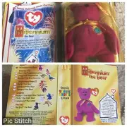 NIB Ty Beanie Babies 1999 Ronald McDonald House Charities Millennium The Bear