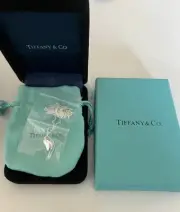 Tiffany & Co. Small Bean Pendant 925 Silver Necklace. Tiffany Bean Necklace. New