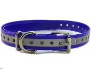 Reflective Blue 3/4" Roller Buckle Hi Flex Replacement Dogtra Sportdog E Collar