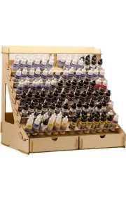 Modular Craft Paint Storage Organizer - Holds 105 Bottles of Vallejo Paints, 14