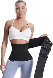 Meichoon Wrap Waist Trainer for Women Bandage Tummy Body Belly Trimmer Hook and Eye Closure