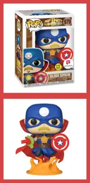 Funko Marvel Infinity Warps SOLDIER SUPREME Pop! GITD 679 Glow Captain America