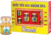 SANEST Concentrated Bird'S Nest Drink with Ginseng and Fucoidan (Pack of 6 Jars