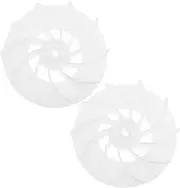 WOONEKY 2pcs Hair Dryer Blade Accessories Portable Air Compressor Mini Blow Dryer Blowdryer Small Hair Dryer Compressor Motor Fan Blade Mini Hair Dryer Fan Leaves Plastic White