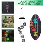 Solar Powered LED Light Hanging Wind Chimes Colour Changing Garden Outdoor Decor