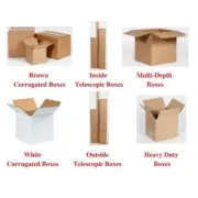 4-8 Inch Corrugated Boxes MANY Sizes Available Shipping/Moving Boxes Multi Packs