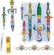Dagger Resin Moulds,Silicone Epoxy Casting Resin Molds Silicone Mould Kit Dagger Silicone Molds for Resin Casting,Different Shape Sword Resin Molds, Dagger Molds for Resin Casting for Home Decorations