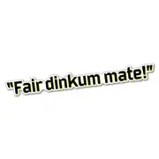 Fair Dinkum Sticker Aussie Car Flag 4x4 Funny Ute #5386EN