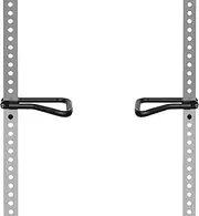 AmStaff Fitness Dip Bar Attachment for Squat & Power Rack – Compatible for 2x2" - 2.5x2.5" - 3x3" Inches Tube with 1-Inch Hole Racks – (Pair)