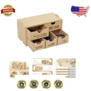 5-Drawer Plastic Model Kit Tool Storage Rack for Efficient Craft Organization